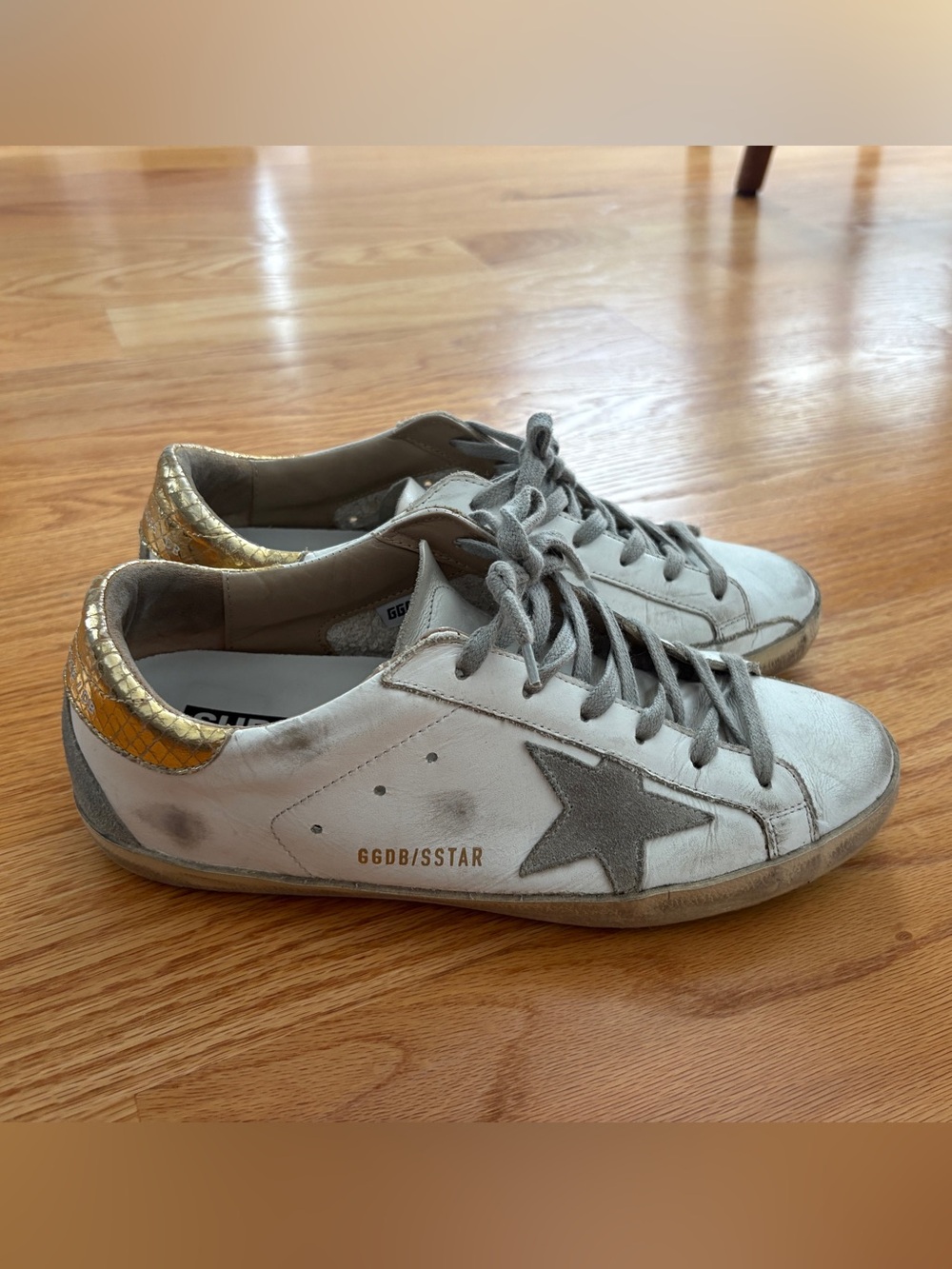 Golden Goose Star Sneakers with Gold Heel
